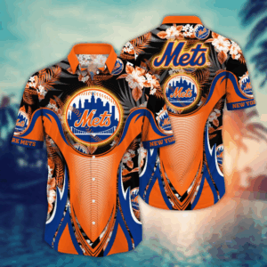 New York Mets MLB Flower Hawaii Shirt  For Fans, Summer Football Shirts