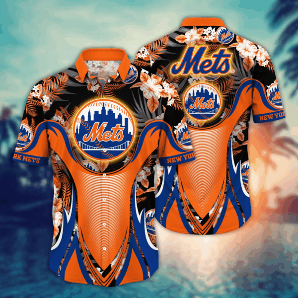 New York Mets MLB Flower Hawaii Shirt  For Fans, Summer Football Shirts