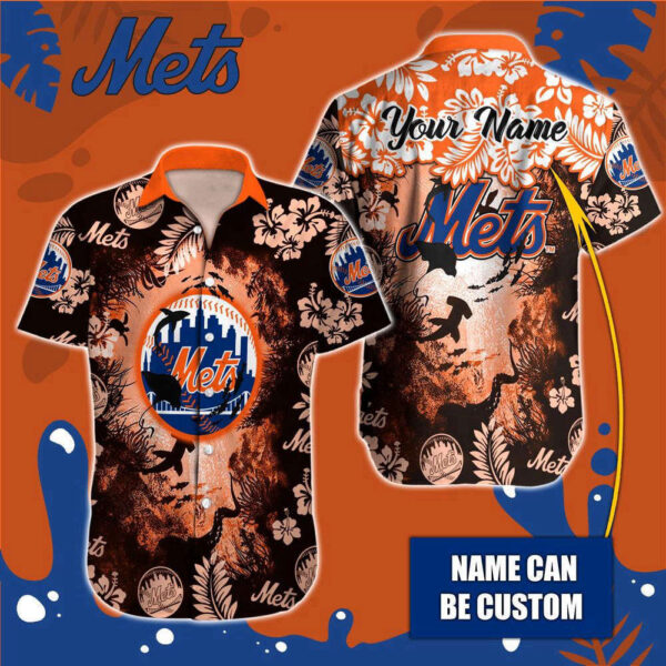 New York Mets MLB-Hawaiian Shirt Custom  For Men Women