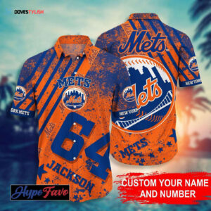 Custom New York Mets MLB Hawaiian Shirt - Personalized Fan Apparel