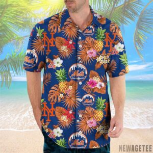 New York Mets Pineapple Hawaiian Shirt – Tropical MLB Fan Apparel