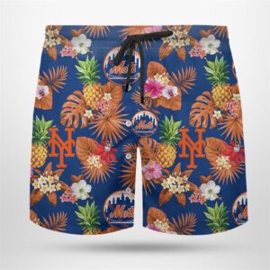 New York Mets Pineapple Hawaiian Shirt - Tropical MLB Fan Apparel 5