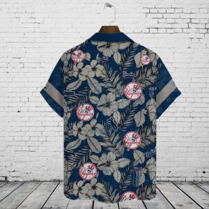 Men s New York Yankees 2023 AOP 3D Button Hawaiian Shirt – Perfect Gift for Dad Father – V13
