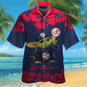 New York Yankees & Baby Yoda Hawaiian Shirt #2 – Official MLB Merchandise