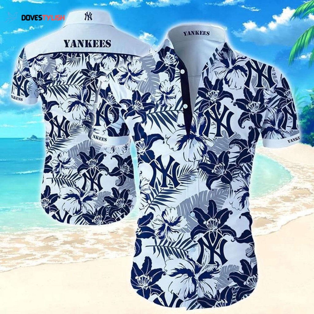 New York Yankees Baseball Floral Hawaiian Shirt – Official MLB Merchandise