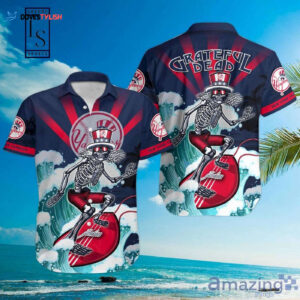 New York Yankees Grateful Dead Hawaiian Shirt - Official MLB Merchandise
