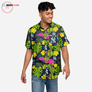 New York Yankees Hawaiian Shirt Official Team Highlights Design