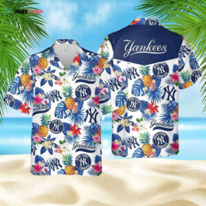 New York Yankees Island Vibes Hawaiian Shirt - Official MLB Merchandise