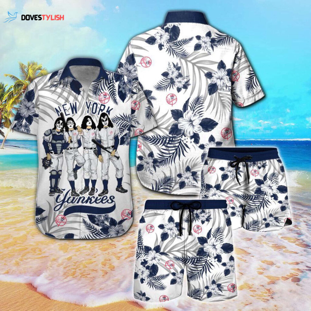 New York Yankees & Kiss Hawaiian Shirt: Official MLB Merchandise