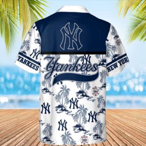 Official New York Yankees Logo Hawaiian Shirt - Full Print Design 3