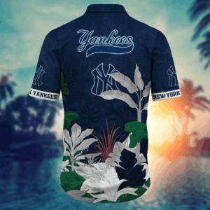 New York Yankees MLB Flower Hawaii Shirt  For Fans, Summer Football Shirts