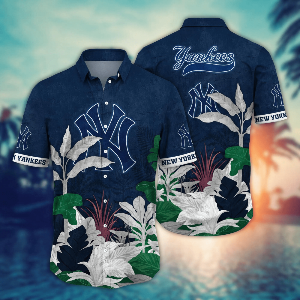 New York Yankees MLB Flower Hawaii Shirt  For Fans, Summer Football Shirts