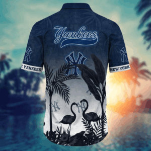 New York Yankees MLB Flower Hawaii Shirt And Tshirt For Fans, Summer Football Shirts 3