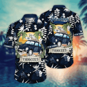 New York Yankees MLB Flower Hawaii Shirt  For Fans, Summer Football Shirts