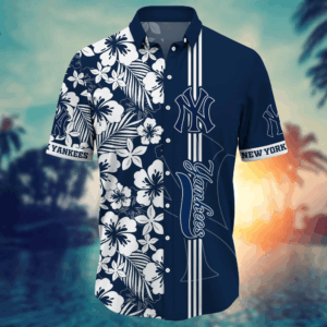 New York Yankees MLB Flower Hawaii Shirt  For Fans, Summer Football Shirts