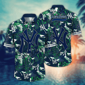 New York Yankees MLB Flower Hawaii Shirt   For Fans, Summer Football Shirts