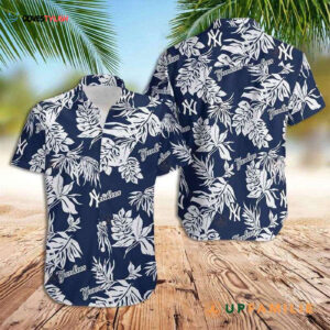 New York Yankees Monstera Breeze Hawaiian Shirt - Official MLB Gear