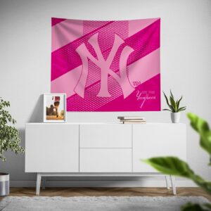 New York Yankees Pink Motion Tapestry – Official MLB Merchandise