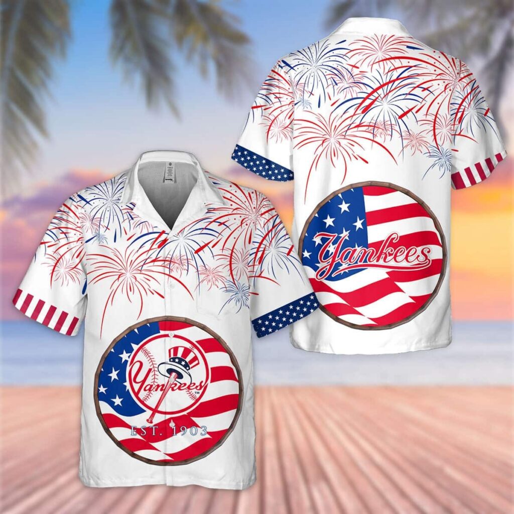 New York Yankees Stars & Stripes Hawaiian Shirt – Celebrate in Style!