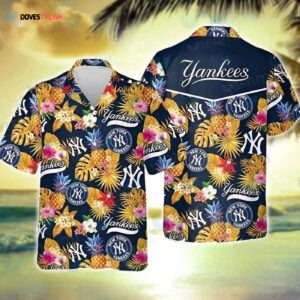 New York Yankees Sunset Tropics Hawaiian Shirt - Official MLB Merchandise