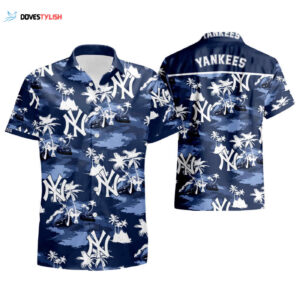 2023 New York Yankees Tommy Bahama Hawaiian Shirt - Summer Style Must-Have