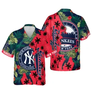 New York Yankees Hawaiian Shirt - Tropical Allure Design Official MLB Apparel