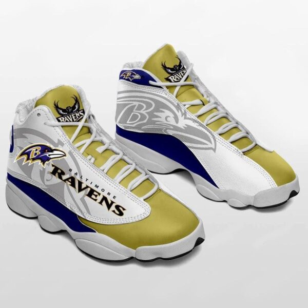 NFL Baltimore Ravens Air Jordan 13 Shoes V2 – Official Team Merchandise
