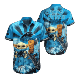 NFL Carolina Panthers Hawaiian Shirt Baby Yoda Style Summer For Men Women