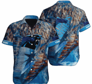 NFL Carolina Panthers Hawaiian Shirt Short 9