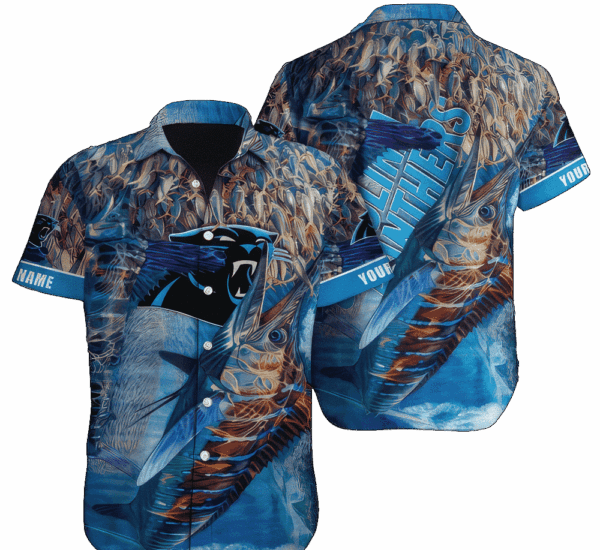 NFL Carolina Panthers Hawaiian Shirt Short 9