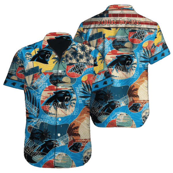 NFL Carolina Panthers Hawaiian Shirt Top Trending Summer, Gift For Men Women