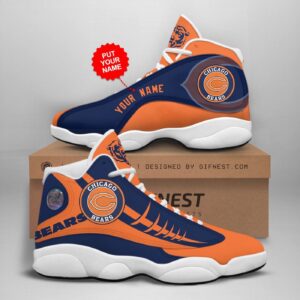 Custom NFL Chicago Bears Air Jordan 13 Shoes - Personalize Your Game Day Style!