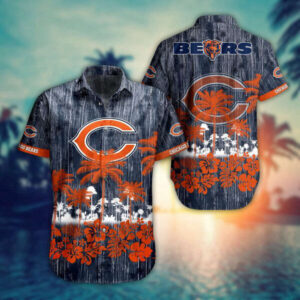NFL Chicago Bears Hawaiian Shirt And Short This Summer FVJ2