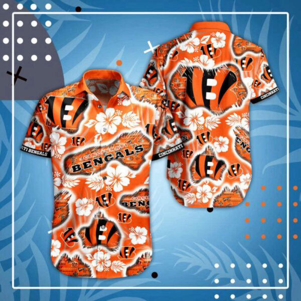 NFL Cincinnati Bengals Hawaiian Shirt Short For Fans