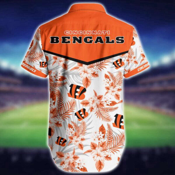 NFL Cincinnati Bengals Hawaiian Shirt   Kingkong Godzilla