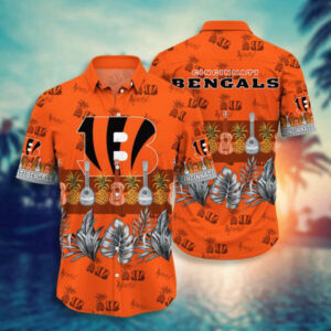 NFL Cincinnati Bengals Hawaiian Shirt   Style Hot Trending Summer For Men And Women