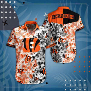 NFL Cincinnati Bengals Hawaiian Shirt   Summer