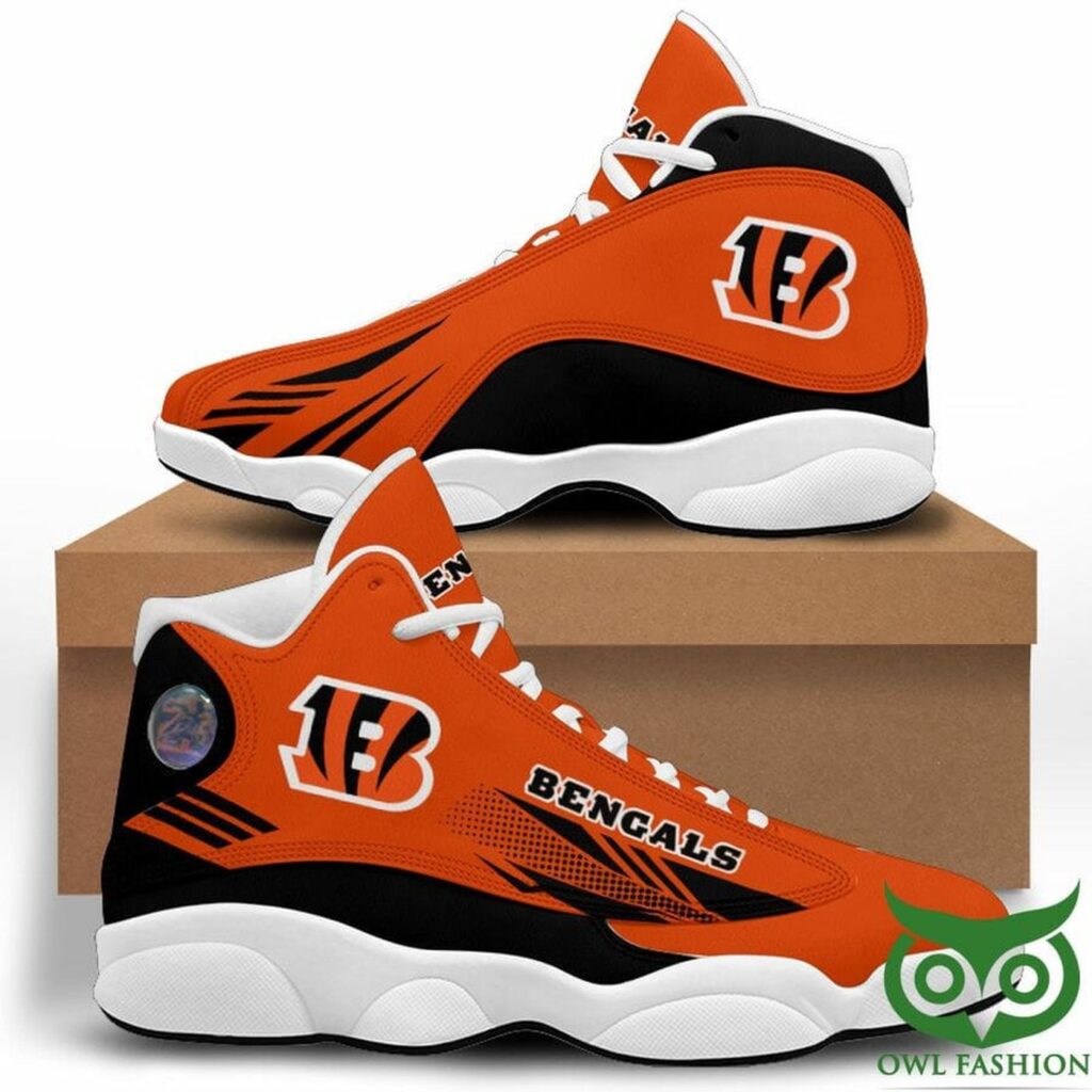 NFL Cincinnati Bengals Air Jordan 13 Shoes – Orange Black Edition NFL Cincinnati Bengals Air Jordan 13 Shoes – Orange Black Edition