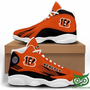 NFL Cincinnati Bengals Air Jordan 13 Shoes - Orange Black Edition