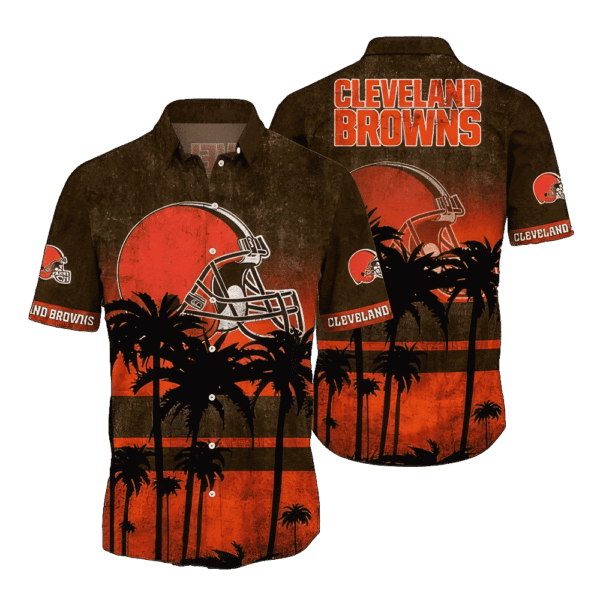 NFL Cleveland Browns Hawaiian Shirt Short Style Gift For Fans