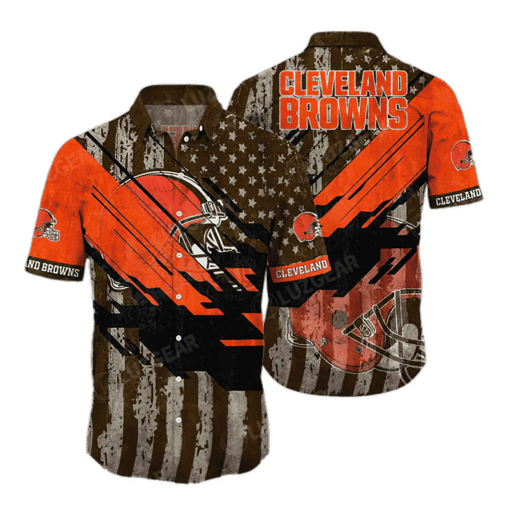 NFL Cleveland Browns Hawaiian Shirt Style Hot Trending For Men And Women NFL Cleveland Browns Hawaiian Shirt Style Hot Trending For Men And Women