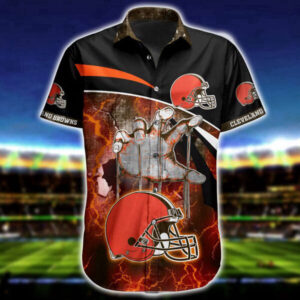 NFL Cleveland Browns Hawaiian Shirt Short Summer