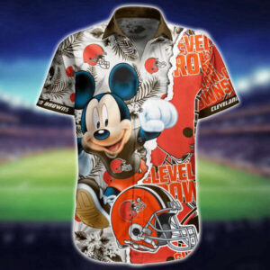 NFL Cleveland Browns Hawaiian Shirt short Summer, Gift For Men Women