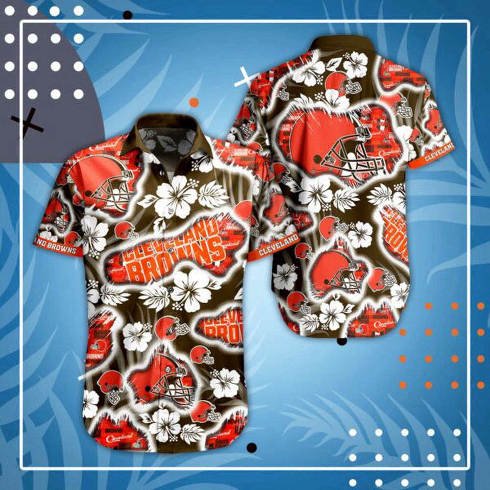 NFL Cleveland Browns Hawaiian Shirt For Men And Women NFL Cleveland Browns Hawaiian Shirt For Men And Women