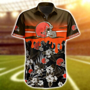 NFL Cleveland Browns Hawaiian Shirt Short Summer Trending