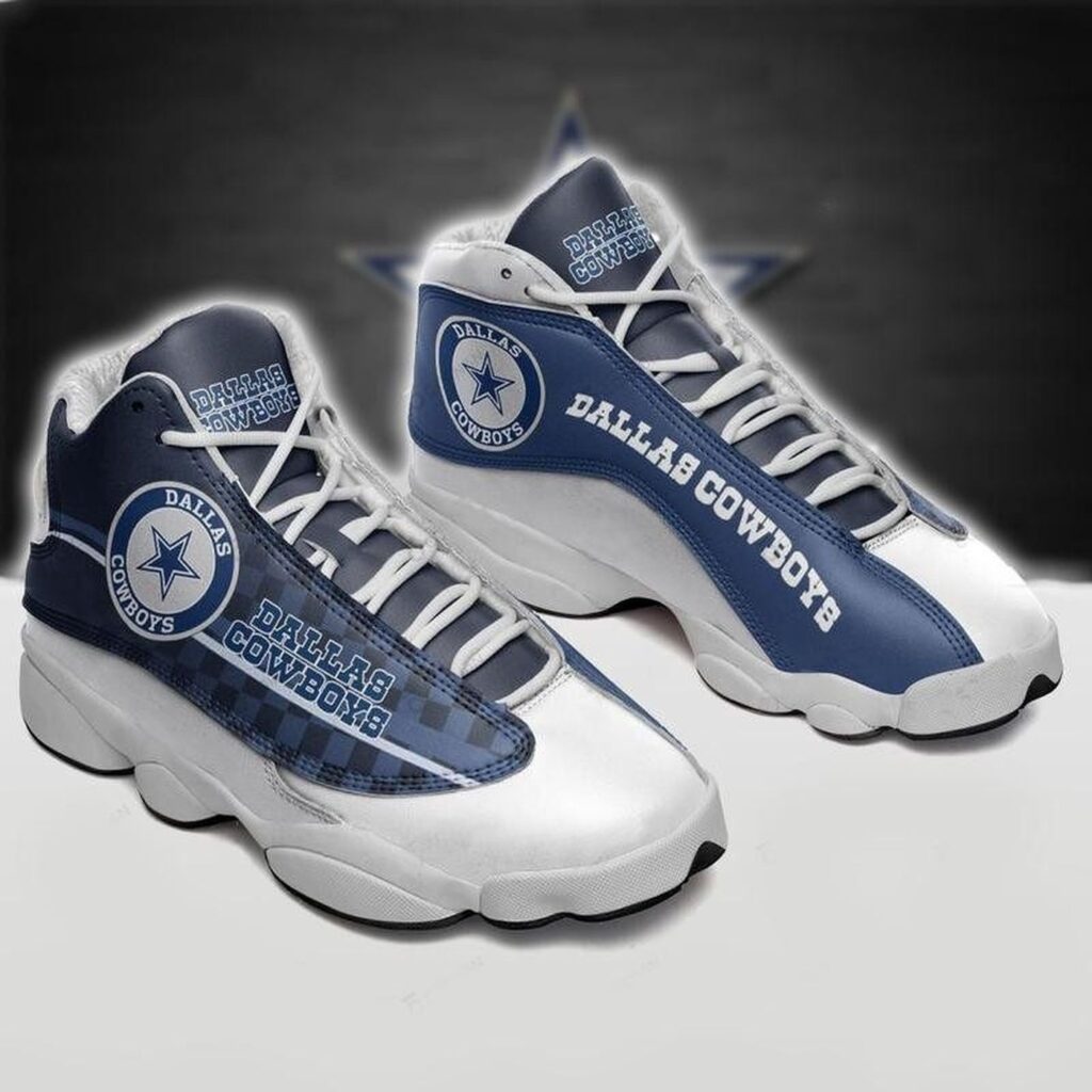 NFL Dallas Cowboys Air Jordan 13 Shoes V4 – Official Team Sneakers NFL Dallas Cowboys Air Jordan 13 Shoes V4 – Official Team Sneakers