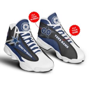 Customize Your Style with NFL Dallas Cowboys Air Jordan 13 Shoes – Personalized Name & Number Option