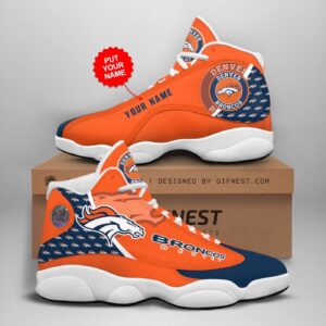 Custom Denver Broncos Air Jordan 13 Shoes - Personalized NFL Fan Gear