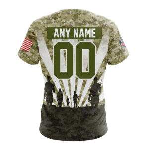 NFL Indianapolis Colts Salute To Service – Honor Veterans And Their Families Unisex T-Shirt For Fans Gifts 2024