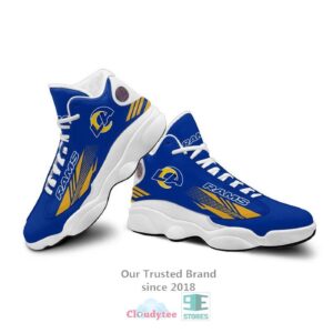 Limited Edition NFL Los Angeles Rams Blue Air Jordan 13 Shoes - Official Team Merchandise